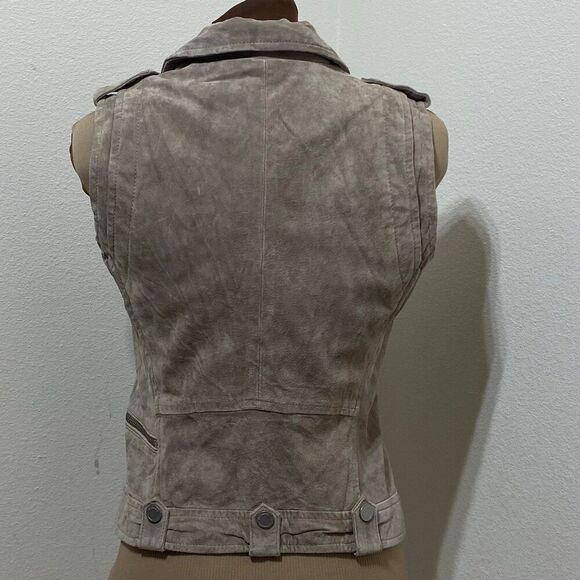Blank NYC Genuine Suede Leather Motorcycle “Moto” Style Jacket/Vest Size  Small - Picture 8 of 11